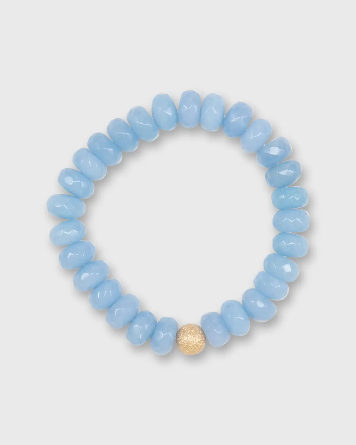 Monochrome Beaded Bracelet In Baby Blue 1
