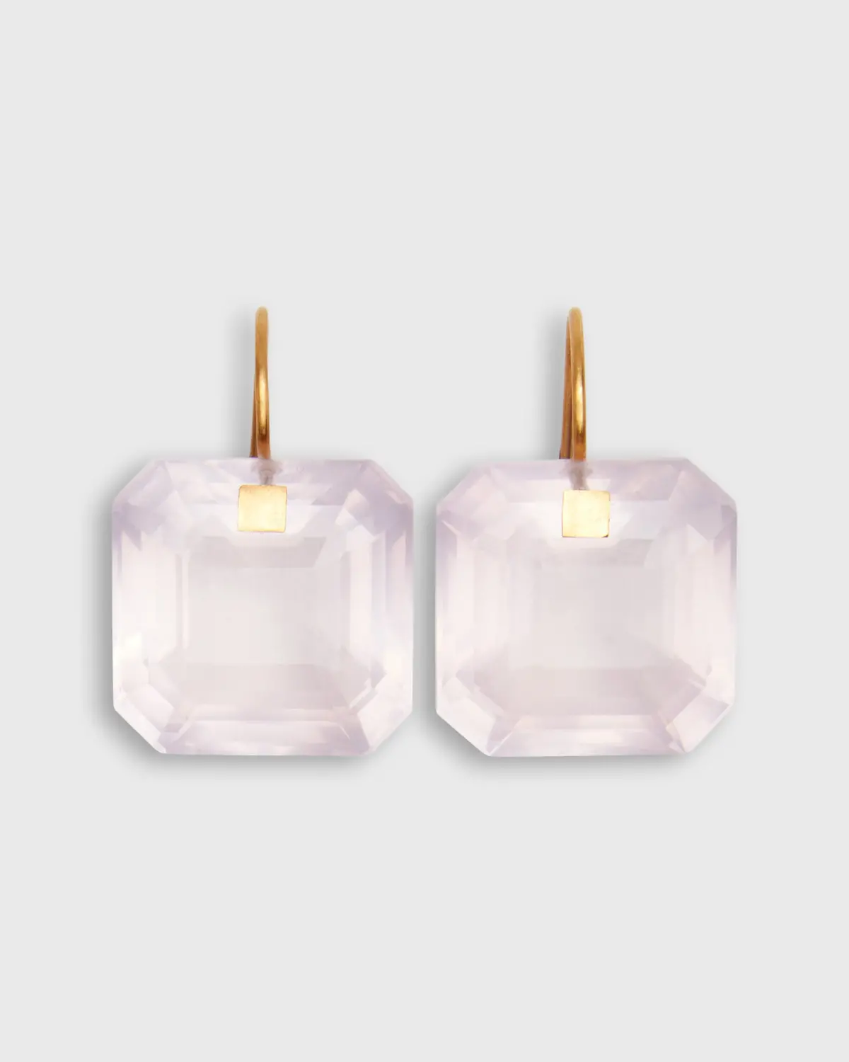 Summer Earrings In Rose Quartz 1