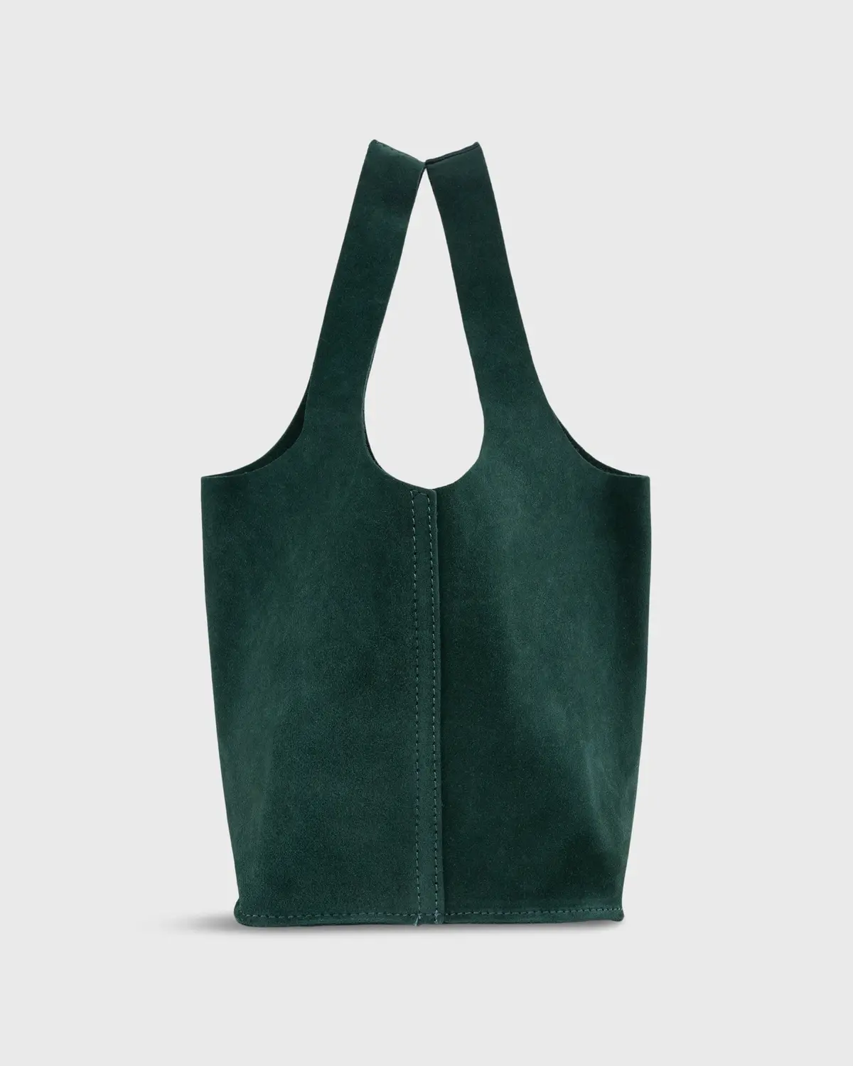Paola Bucket Bag In Hunter Suede 1