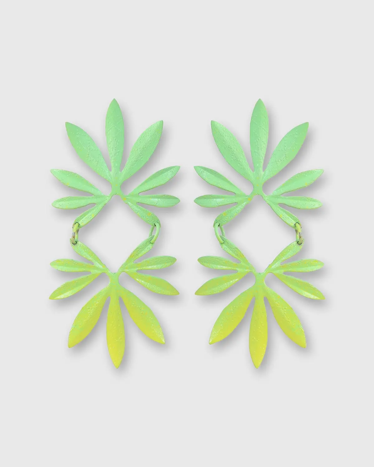 Palmier Earrings In Palm Green 1