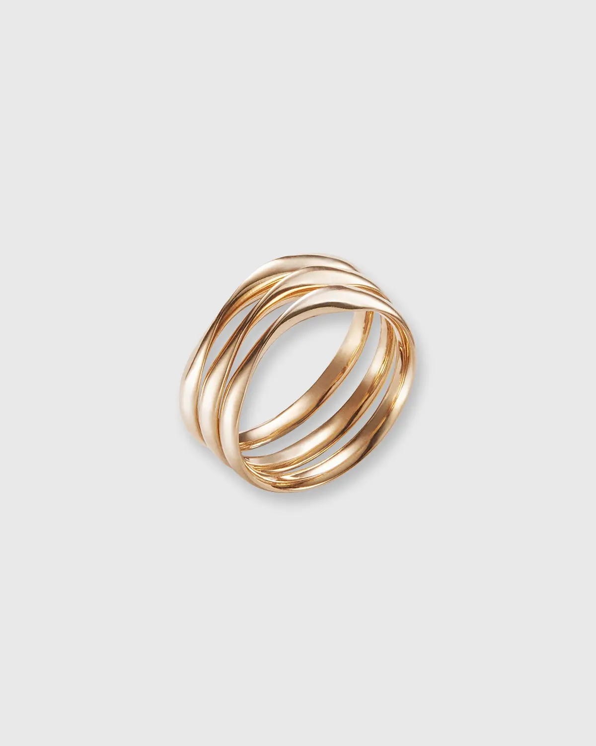 3 Circle Ring In Gold-Plated Brass 1