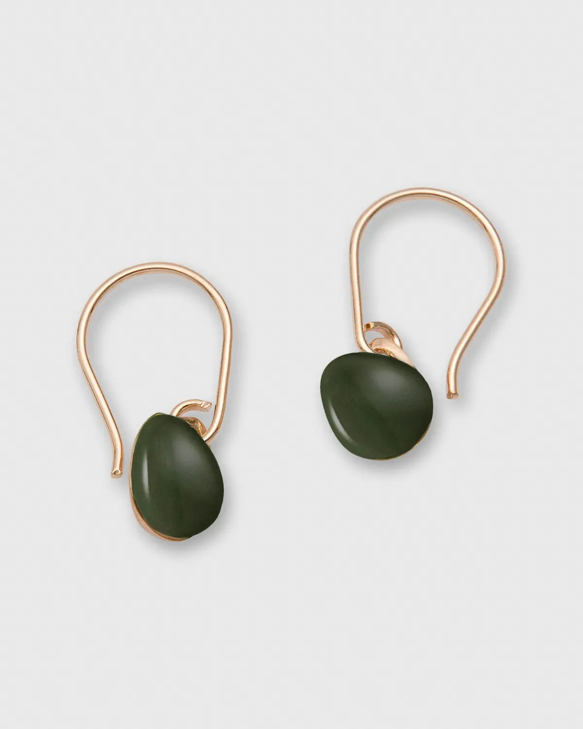 Small Drop Earrings In Forest Porcelain 1