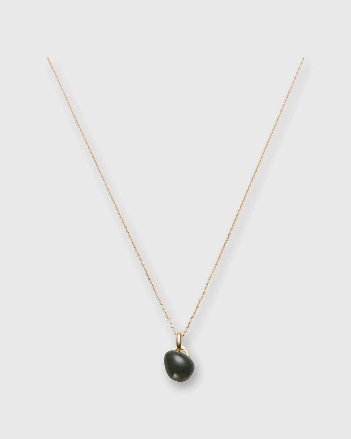 Small Drop Necklace In Forest Porcelain 1