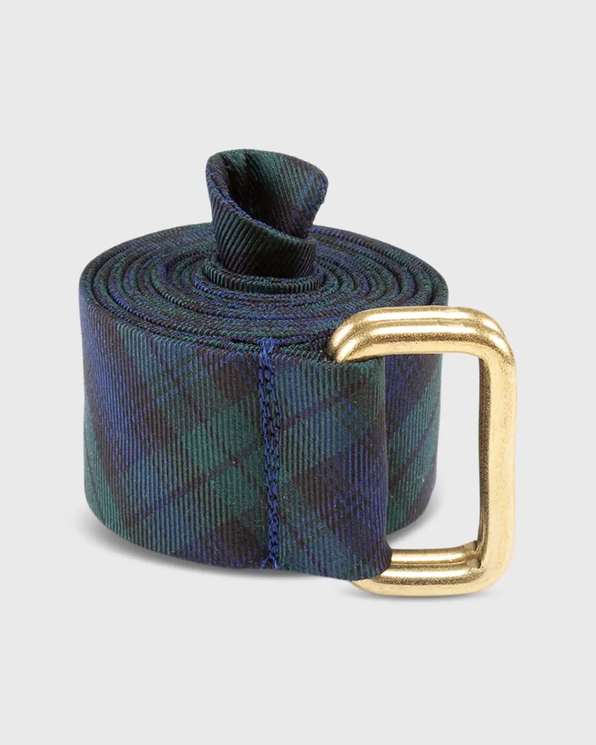 D-Ring Belt In Blackwatch Tartan 1