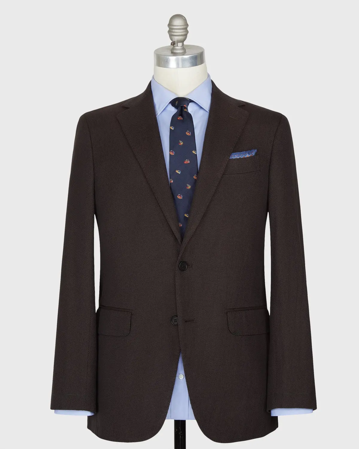 Virgil No. 2 Jacket In Chocolate Monk's Cloth 1