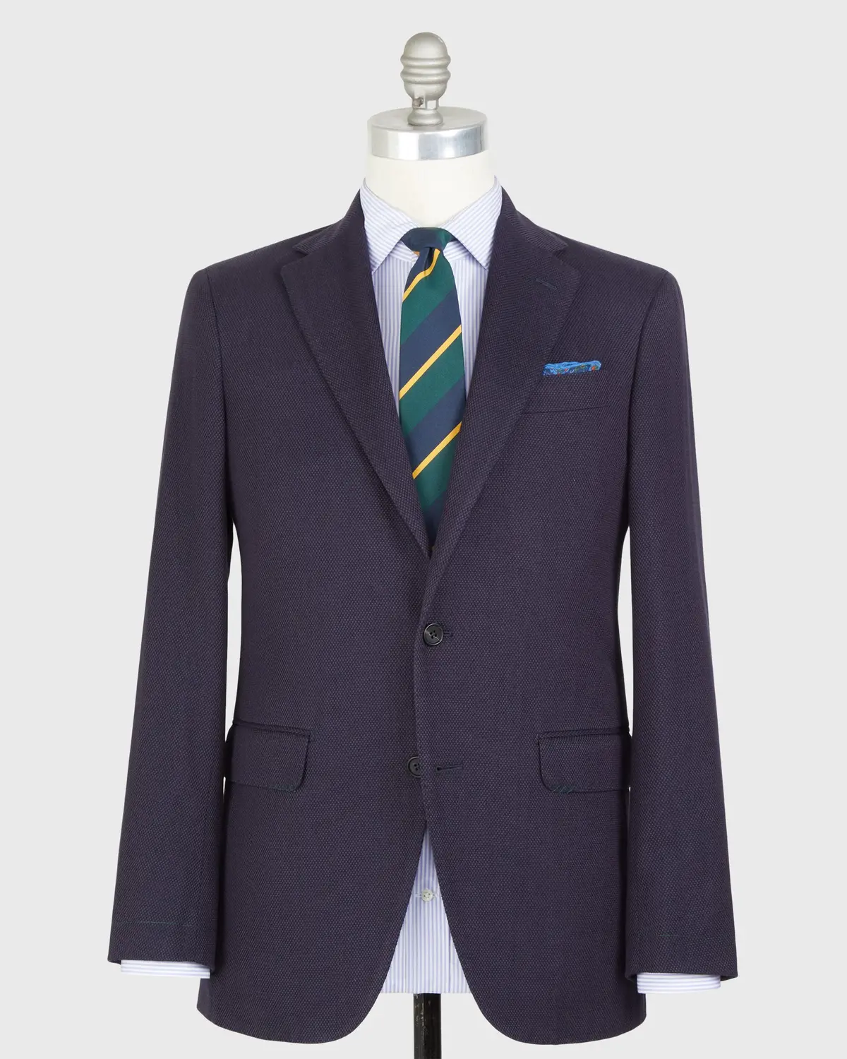 Virgil No. 2 Jacket In Navy Monk's Cloth 1