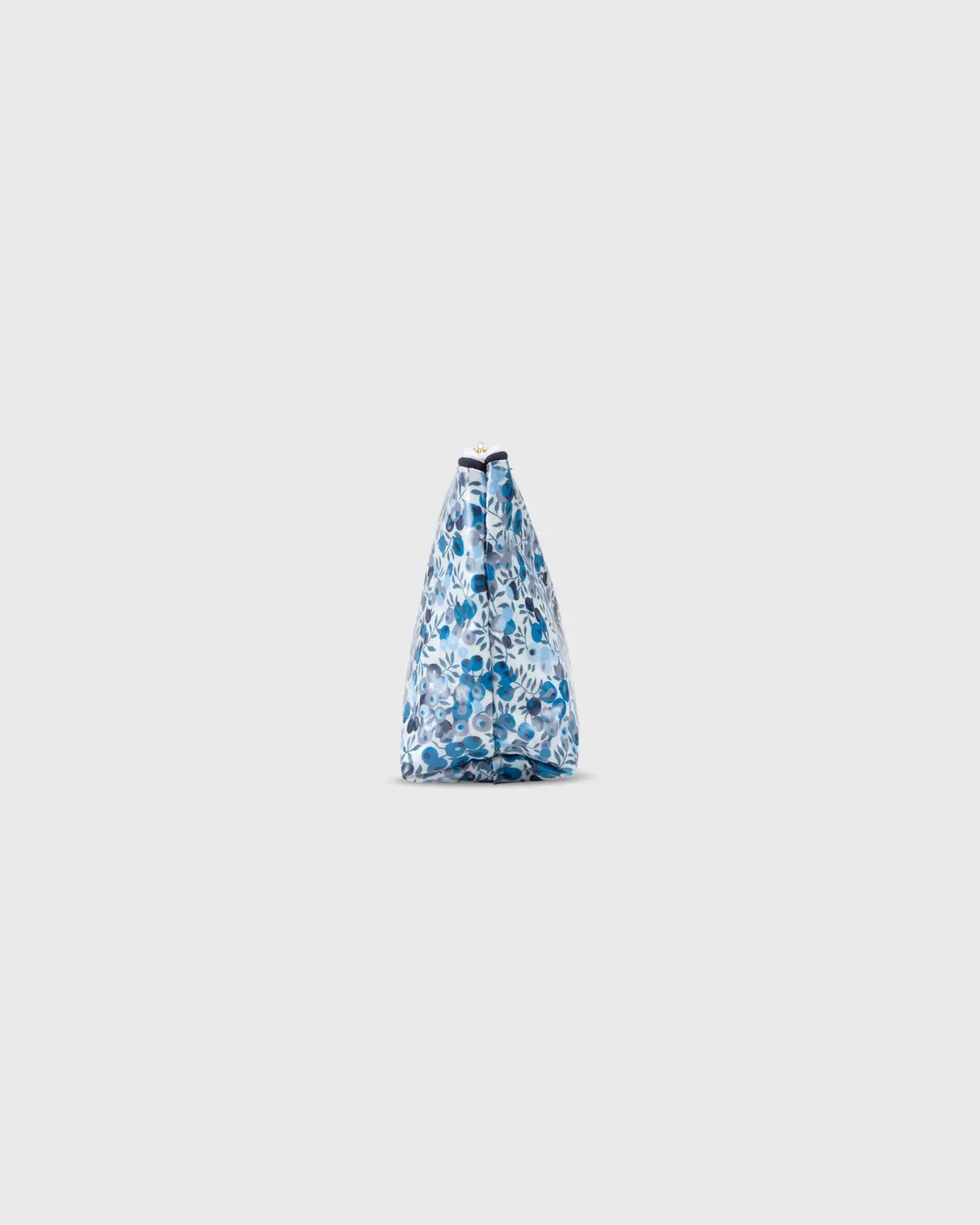 Coated Small Cosmetic Bag In Blue Multi Wiltshire Liberty Fabric 2