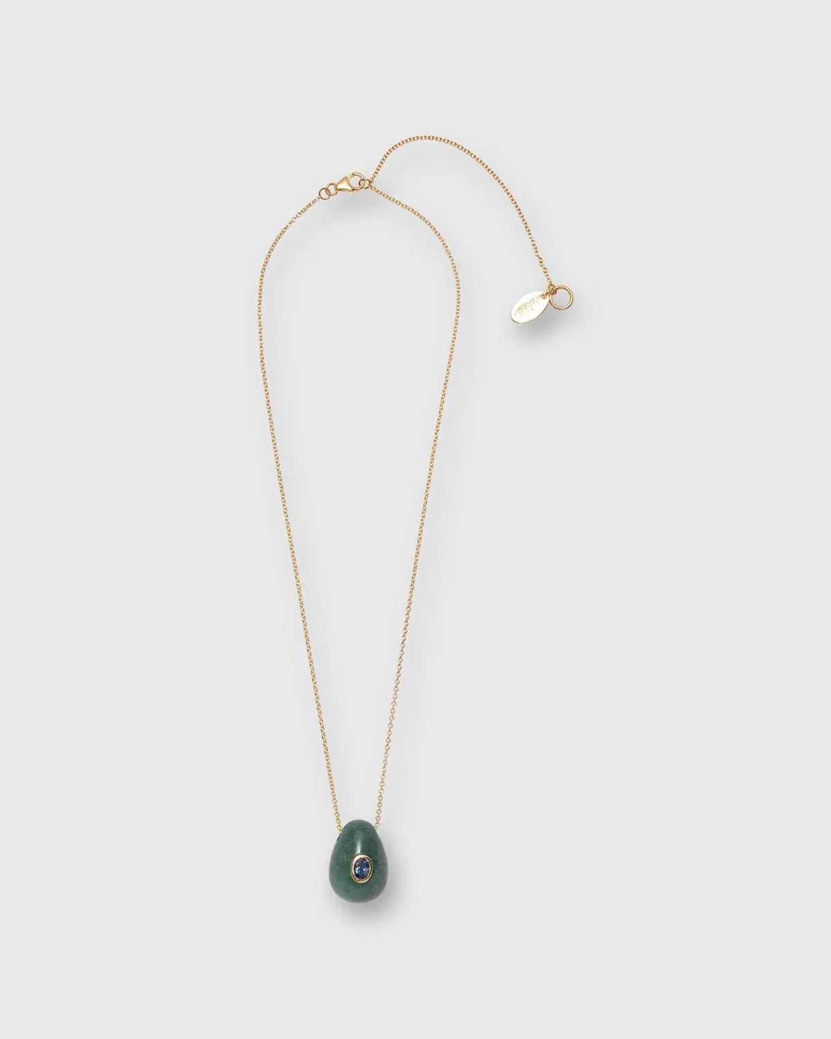 Constance Necklace In Green Jade 1