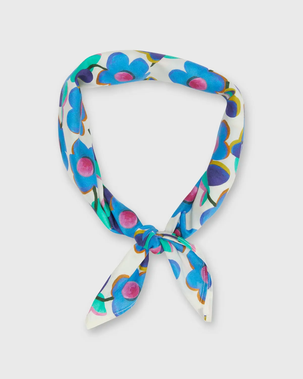 Anyway Scarf In Blue Love Pop Liberty Fabric 1