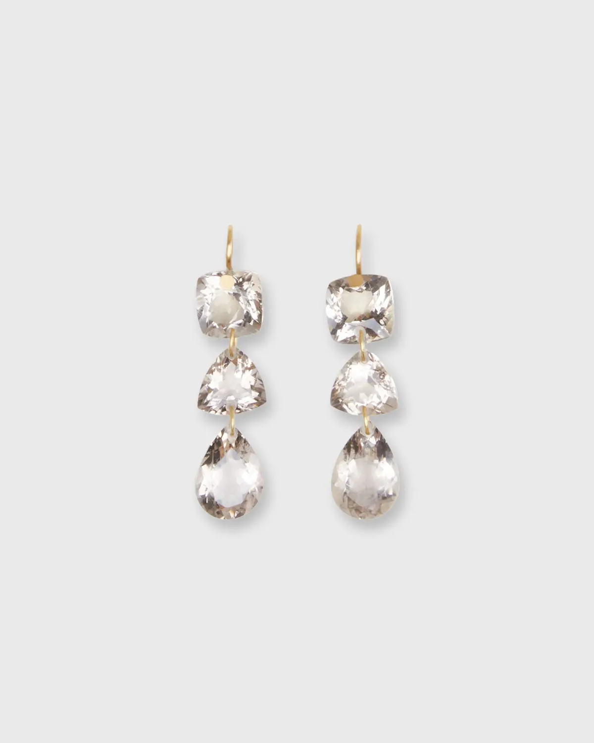Jemima Earrings In Smokey Quartz 1