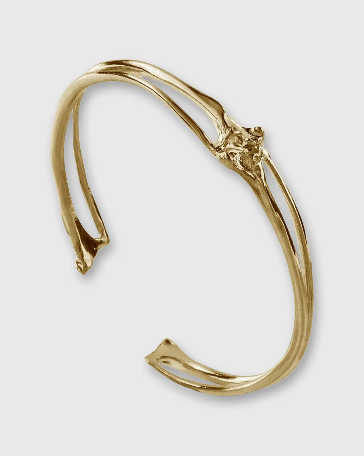 Rattlesnake Rib Cuff In Vermeil 1