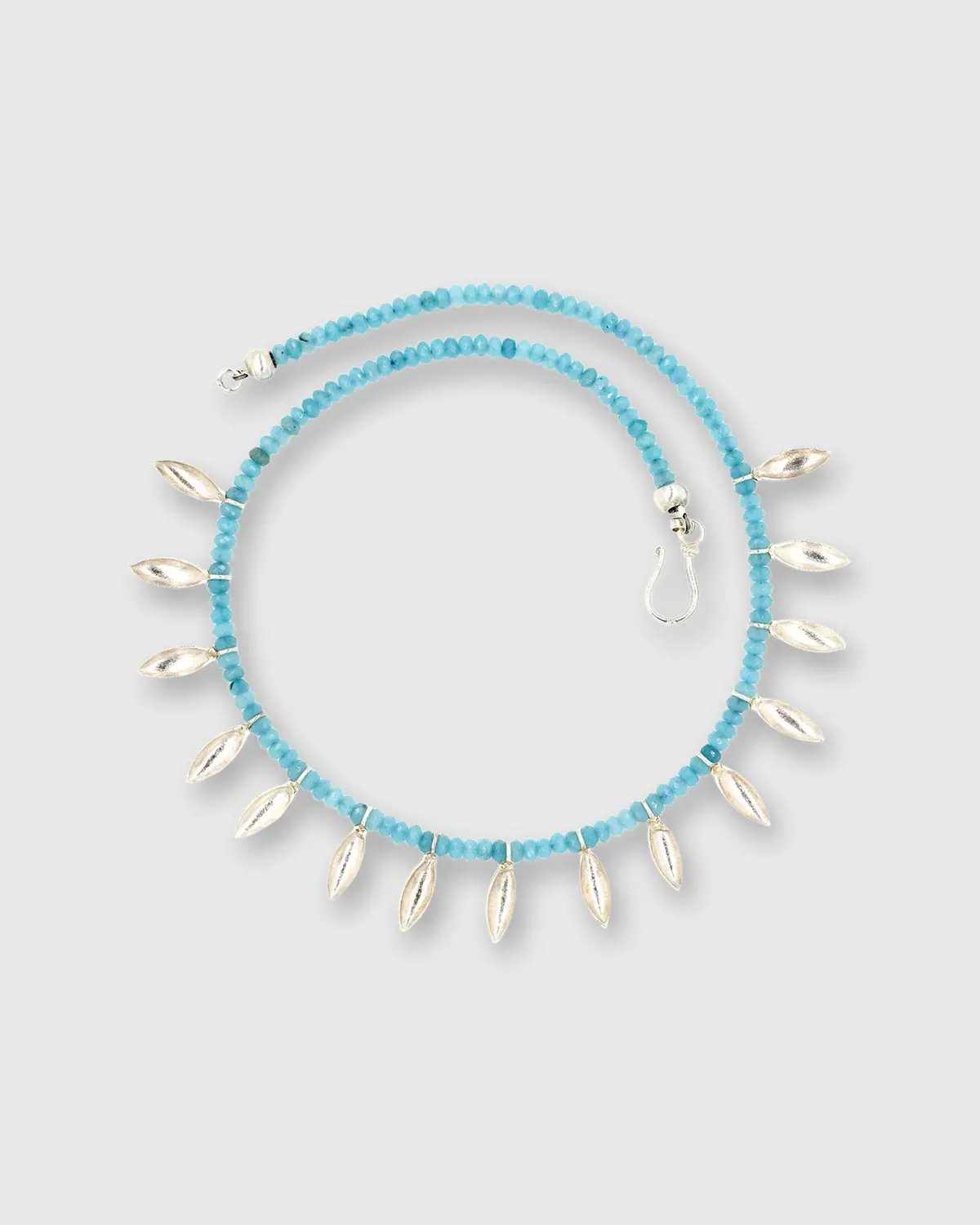 Exclusive Petal Necklace In Blue/Sterling 1