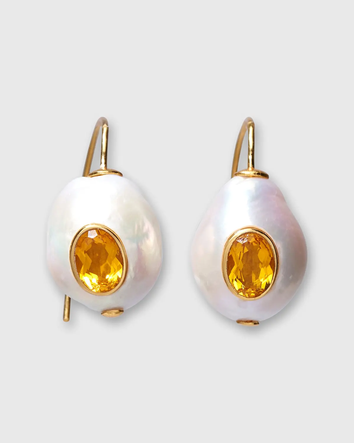 Pearl Pablo Earrings In Citrine 1