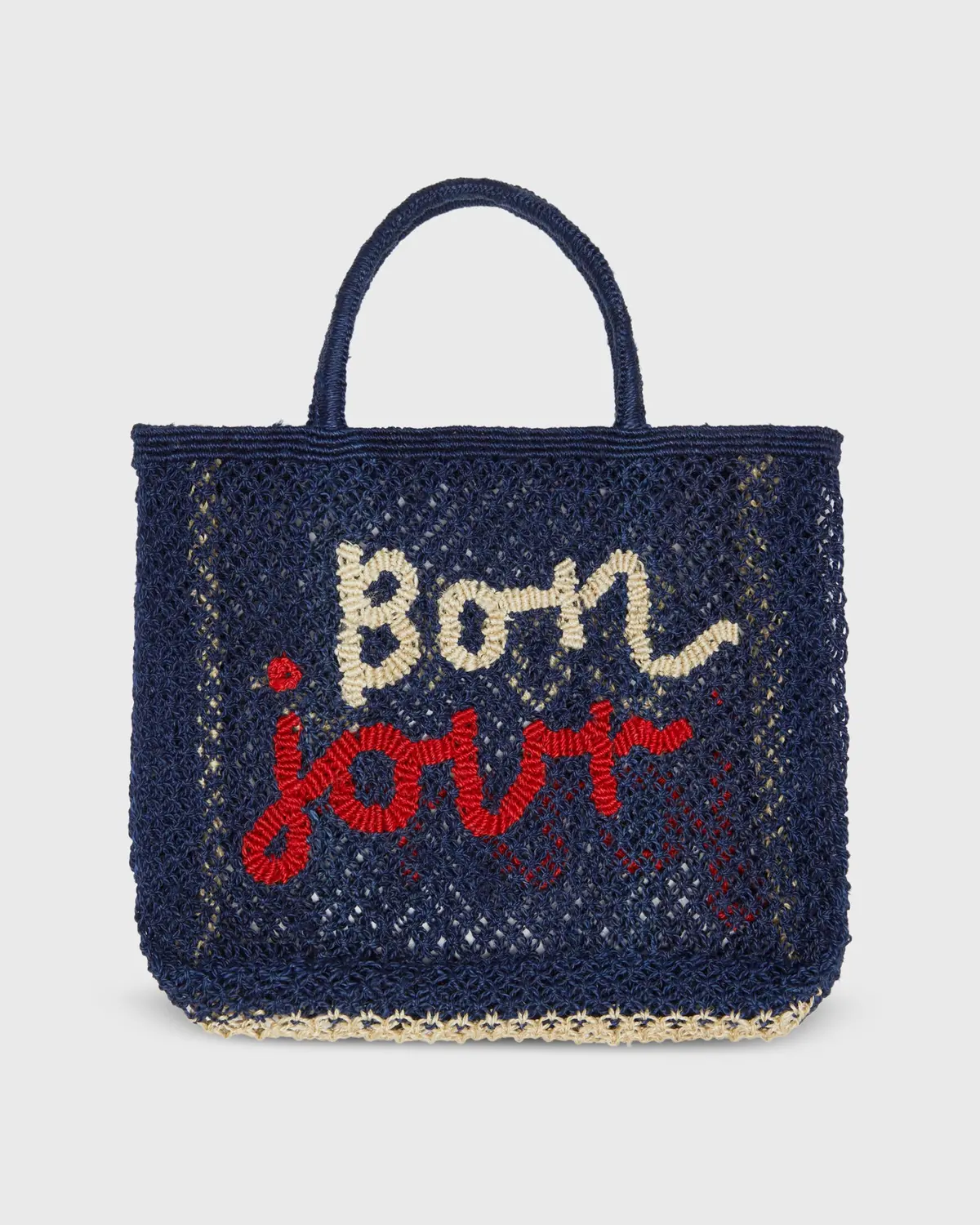 Small Bon Jour Tote In Indigo 1
