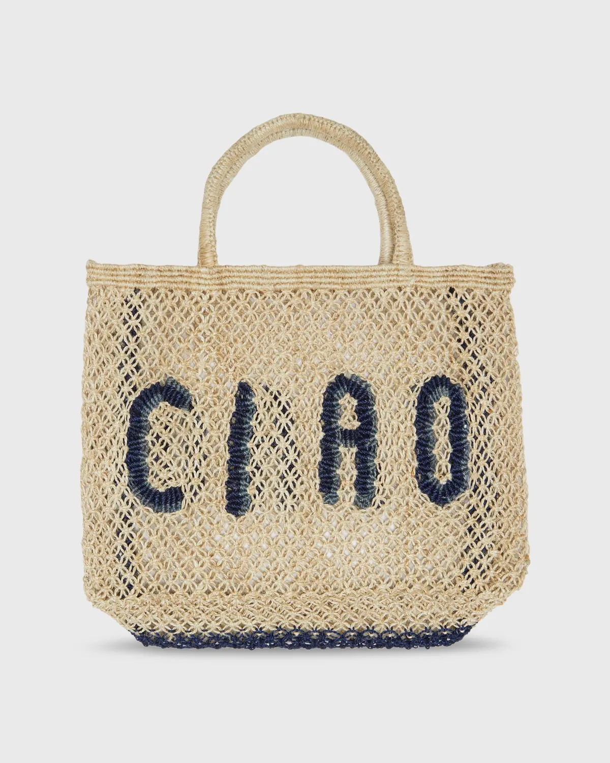 Small Ciao Tote In Natural/Indigo 1