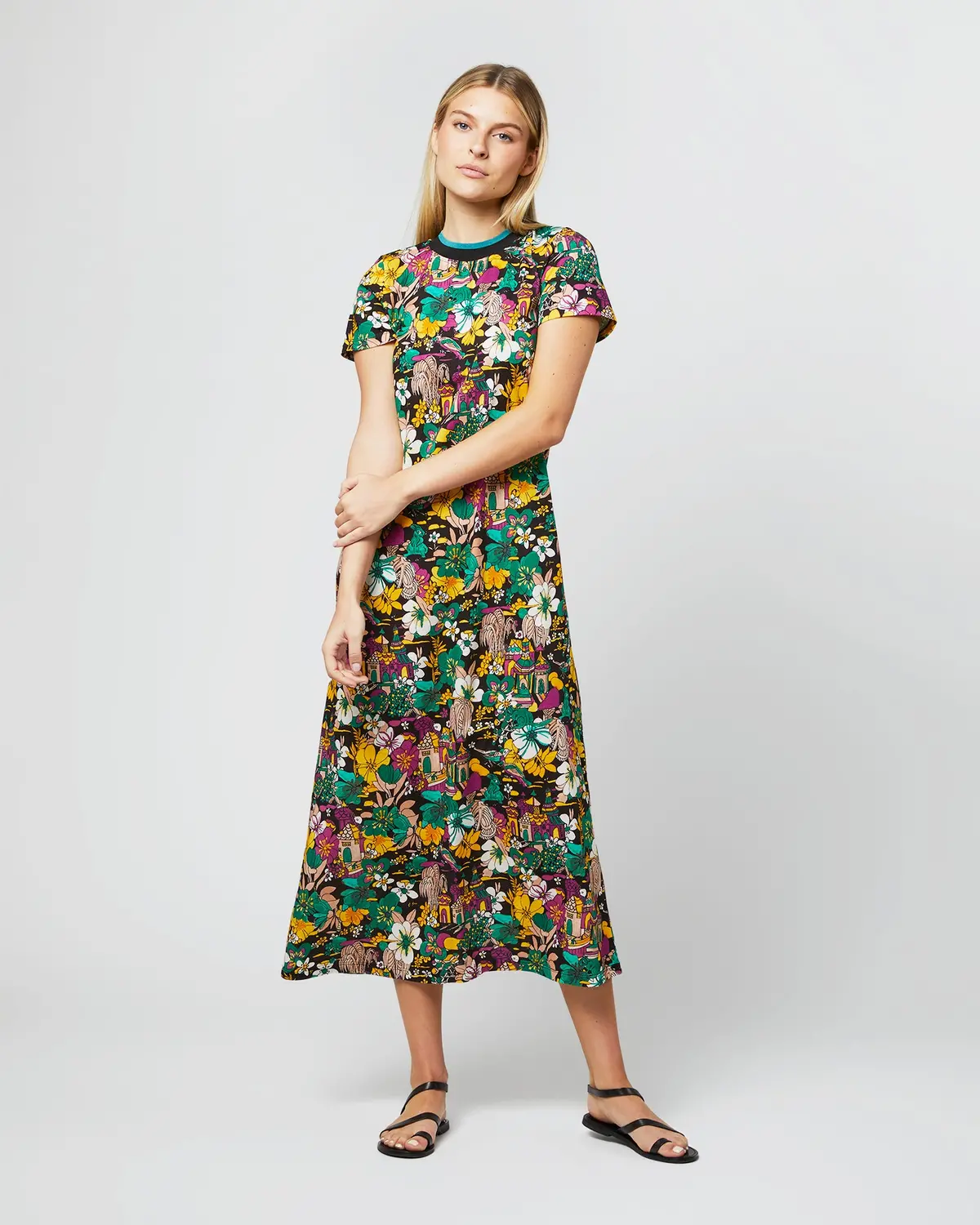 Sporty Swing Dress In Temples Jersey 1