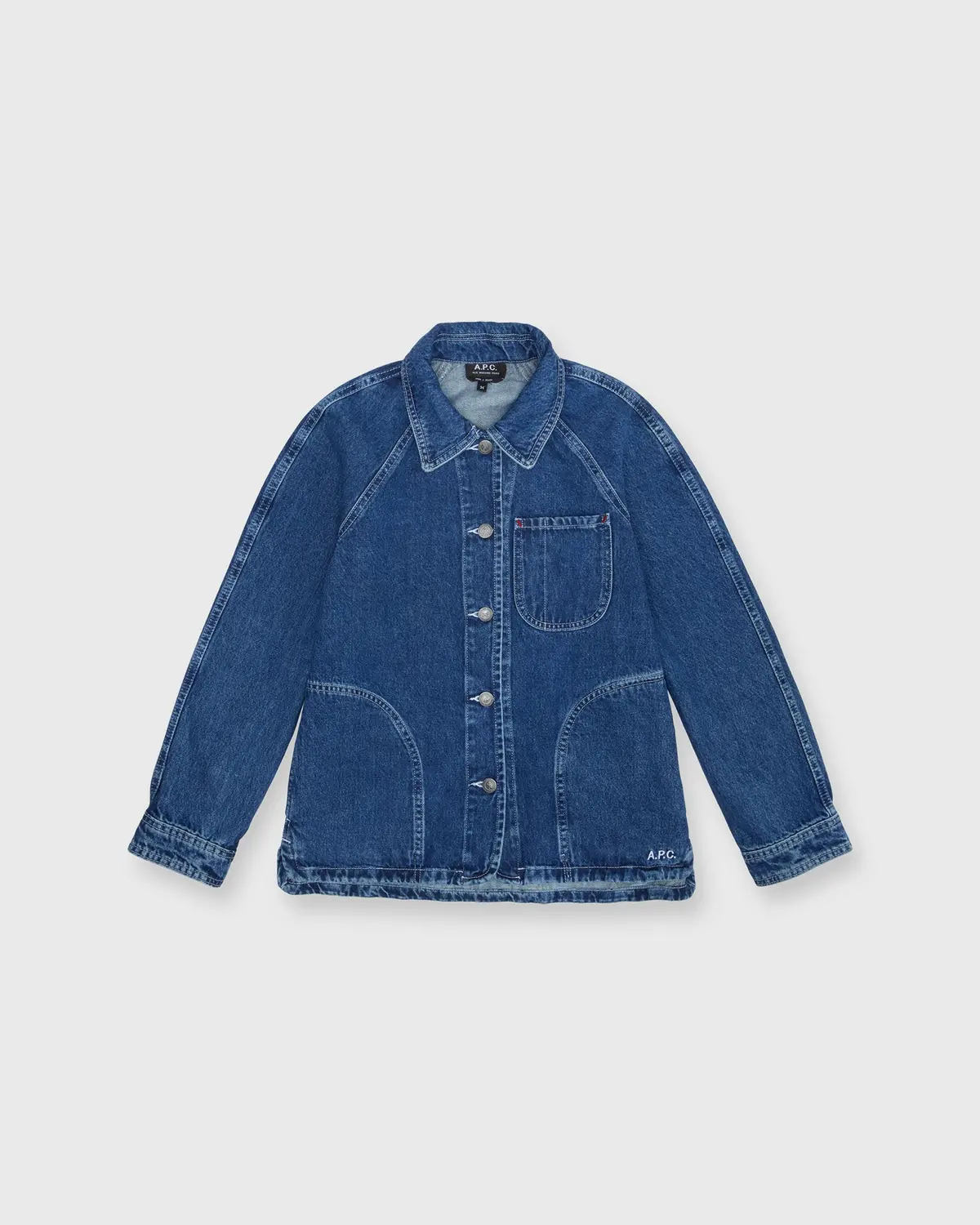 Suzanne Logo Jacket In Washed Indigo 1