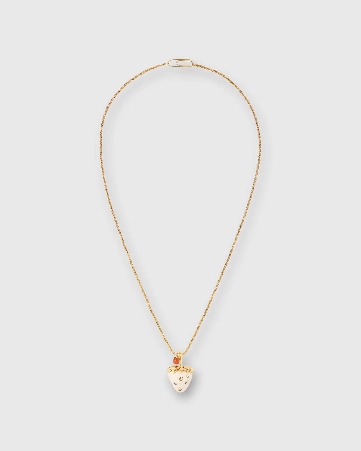 Tabata Long Necklace In Gold/Ivory 1