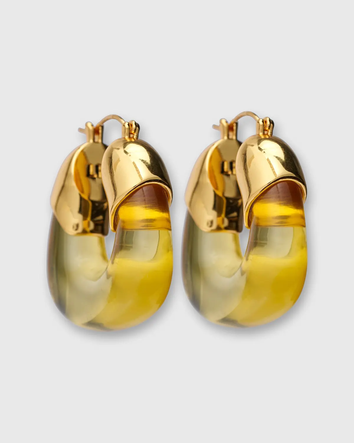 Organic Hoop Earrings In Apple 1