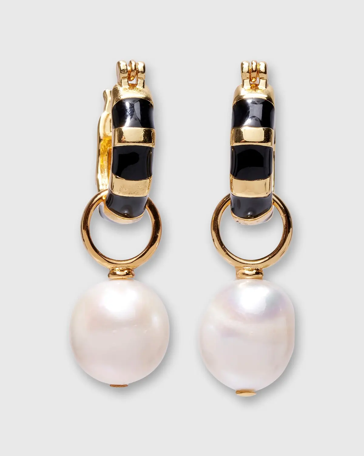 Zebra Hoop Earrings In Multi 1