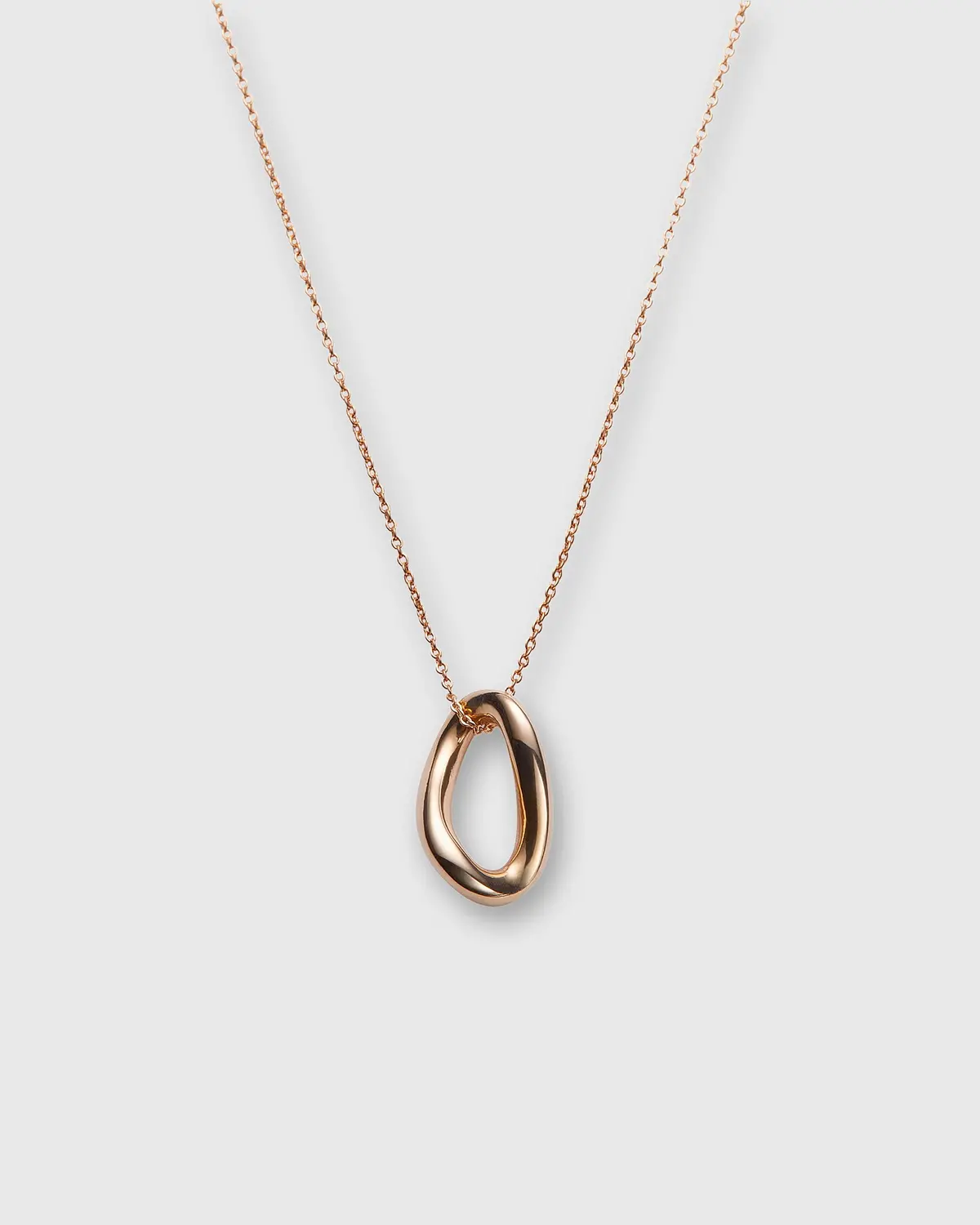 Long Link Pendant Necklace In Gold-Plated Brass 1