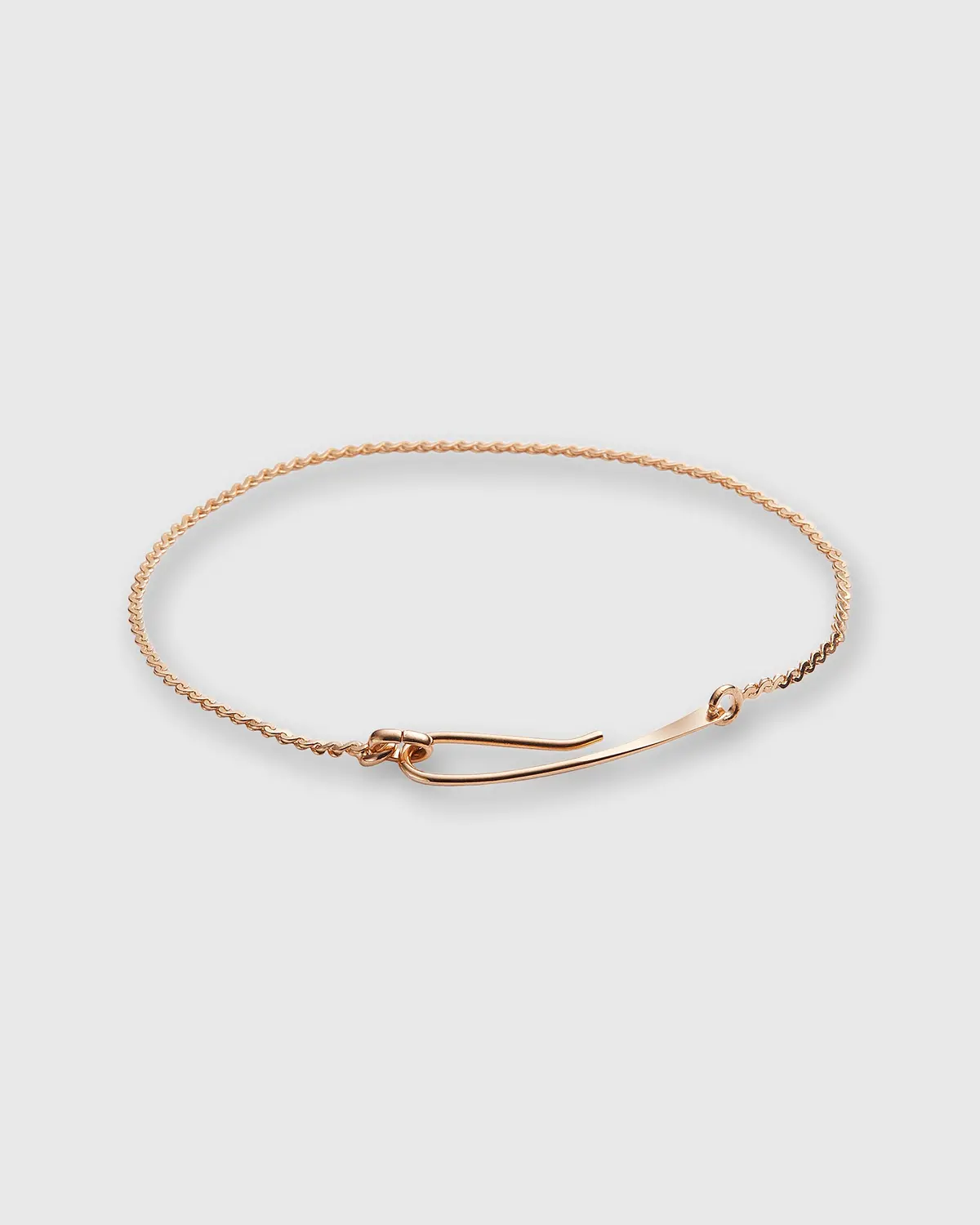 Chain Bracelet With Fine Hook In Gold-Plated Brass 1