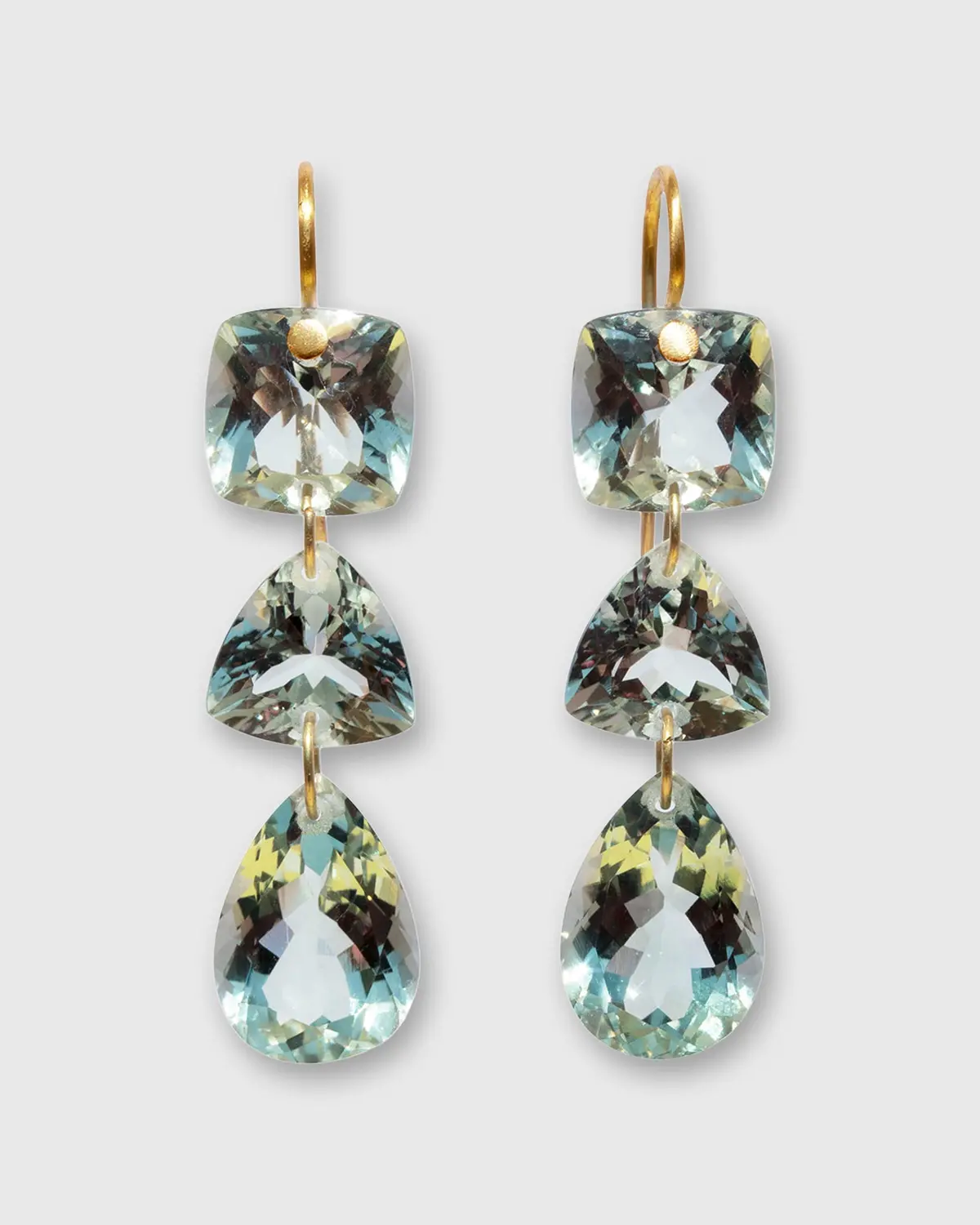 Jemima Earrings In Green Quartz 1