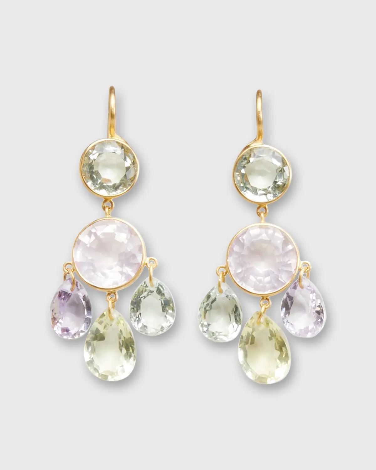 Small Gabrielle D'estrées Earrings In Multi-Colored Pastel 1