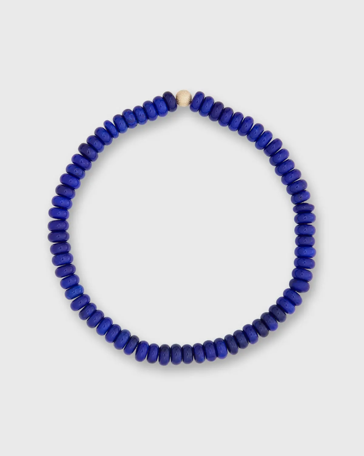 Semi Precious Beaded Choker In Deep Blue 1