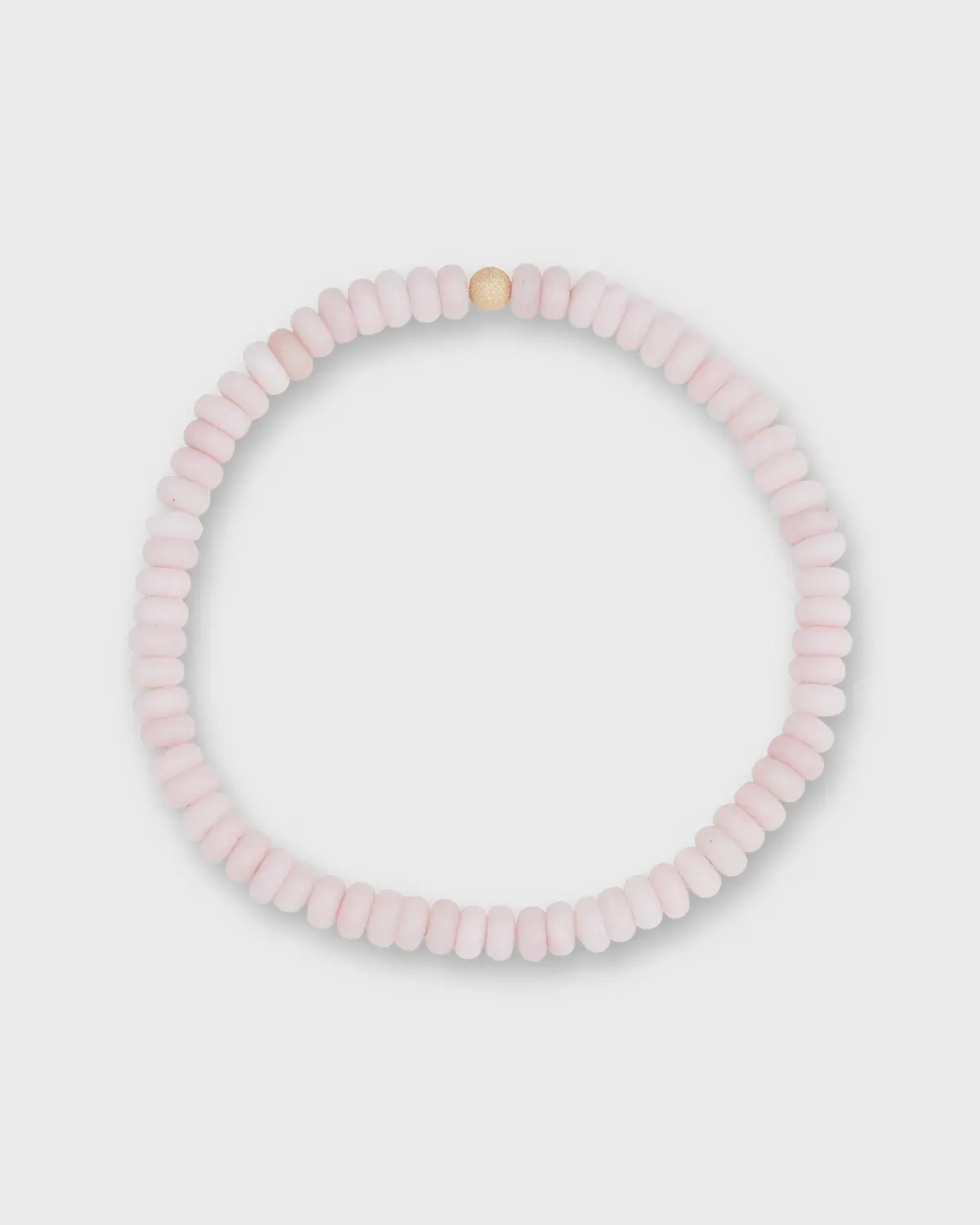 Semi Precious Beaded Choker In Milky Pink 1
