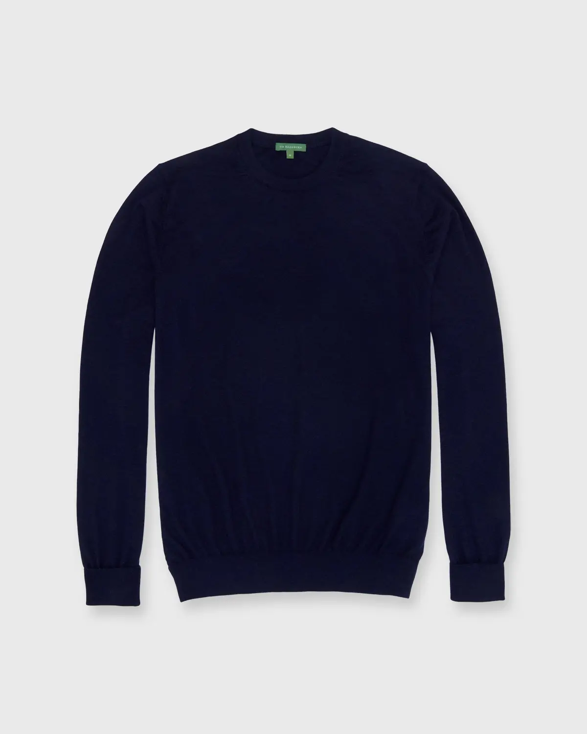Fine-Gauge Crewneck Sweater In Navy Cashmere 1
