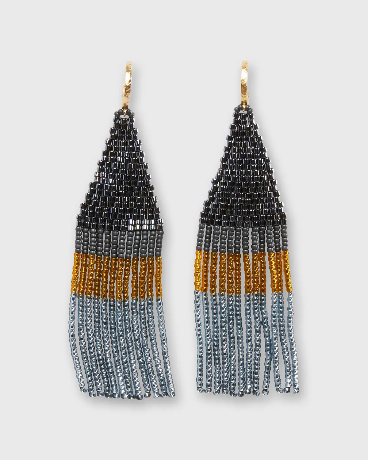 Franja Earrings In Charcoal 1