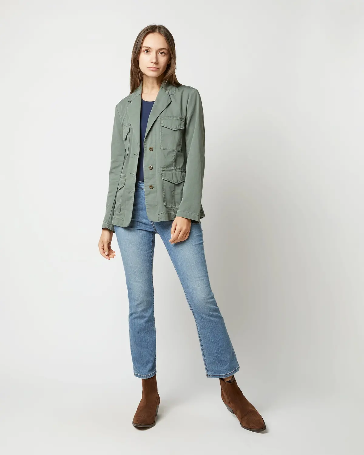 Military Jacket In Army Green 1