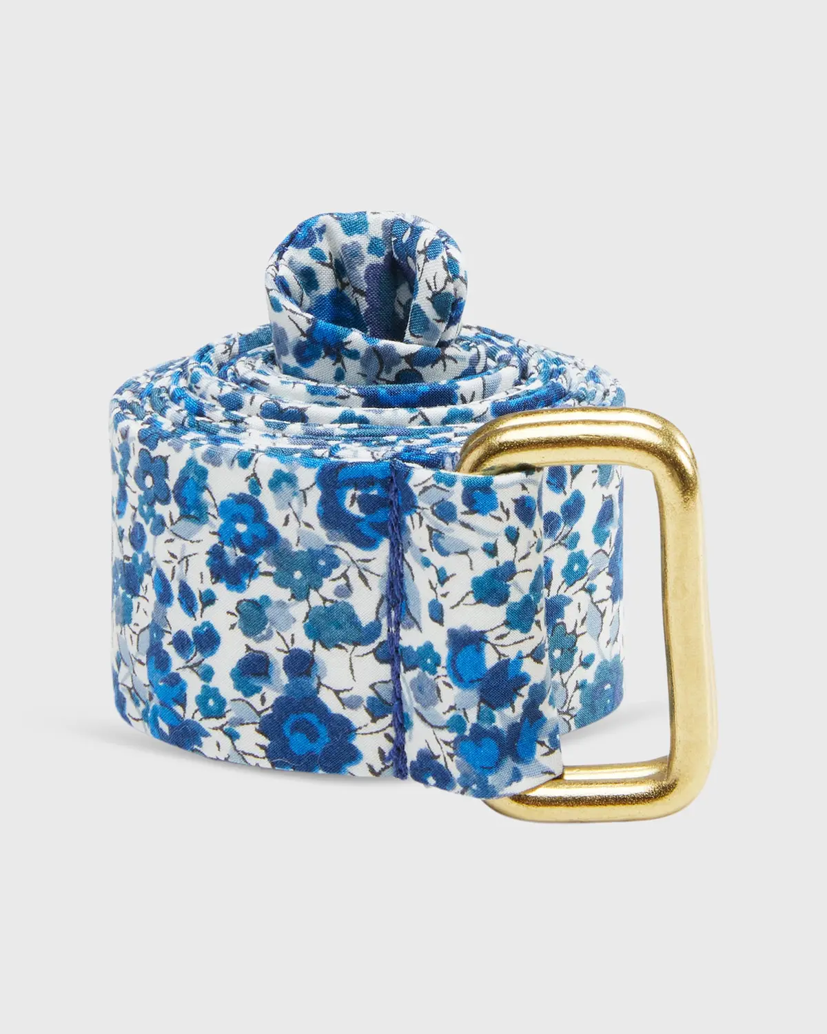 D-Ring Belt In Dark Blue Emma & Georgina Liberty Fabric 1