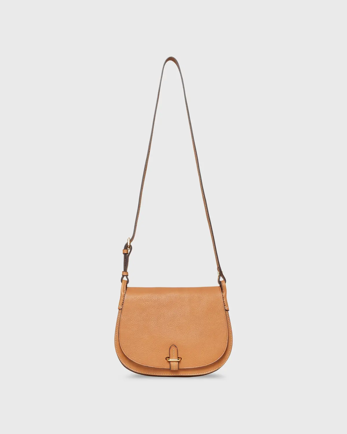 Medium Accordion Clara Crossbody Bag In Natural Leather 1