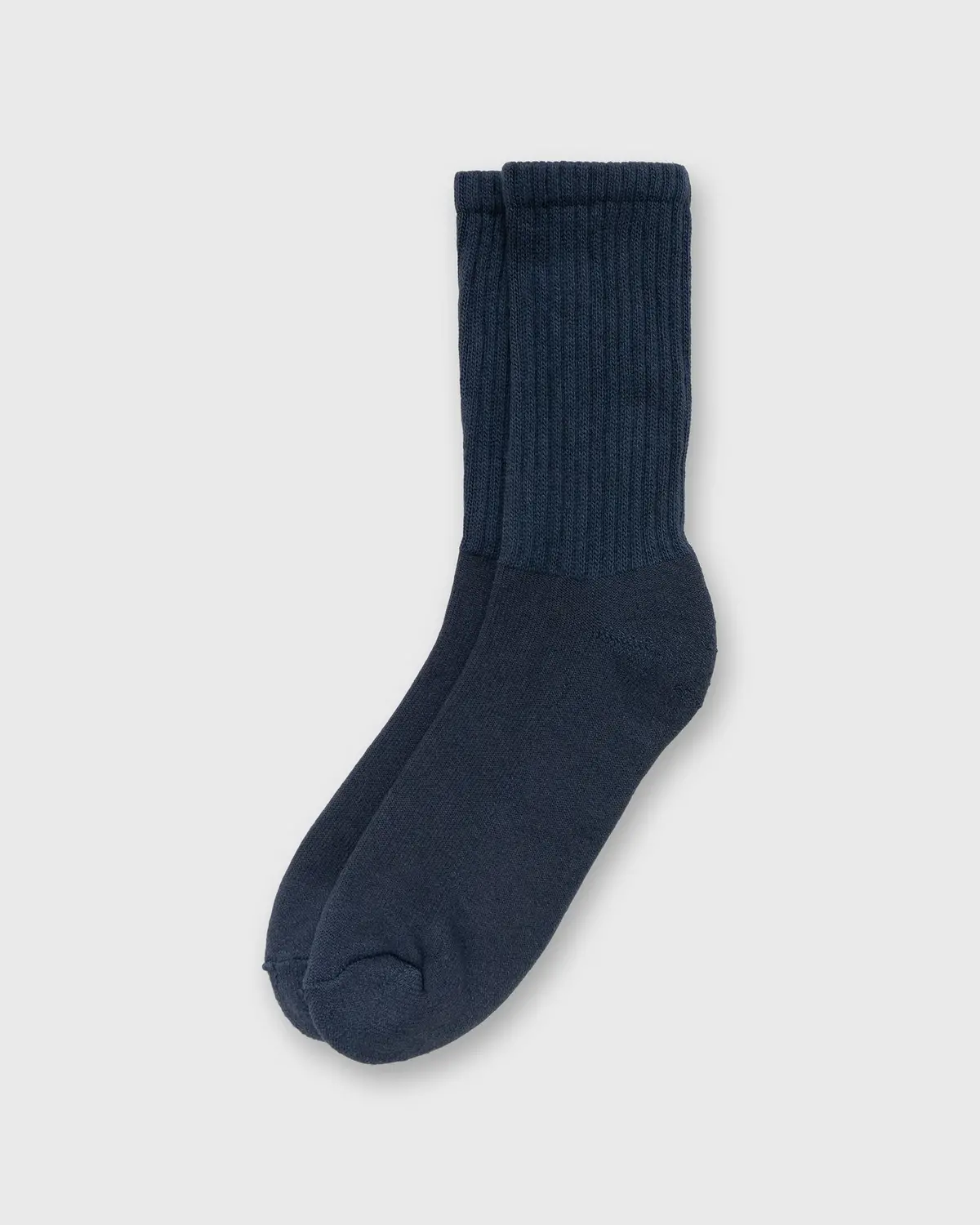 Retro Solid Socks In Vintage Navy 1