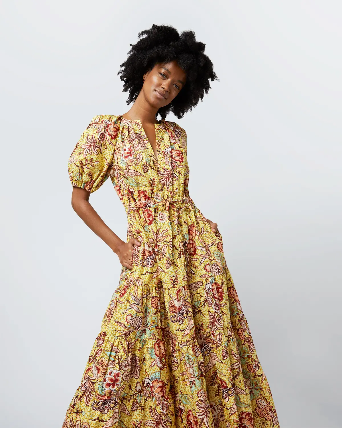 Olina Dress In Calla Lily 2
