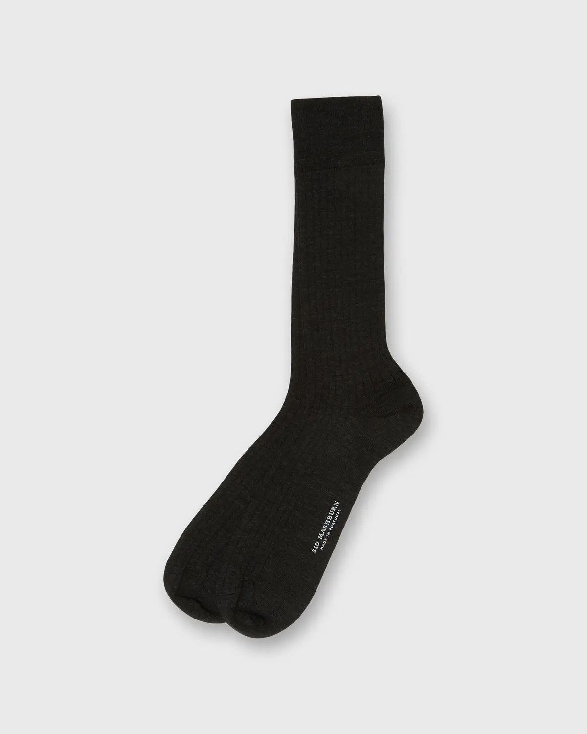 Trouser Dress Socks In Heather Charcoal Extra Fine Merino 1