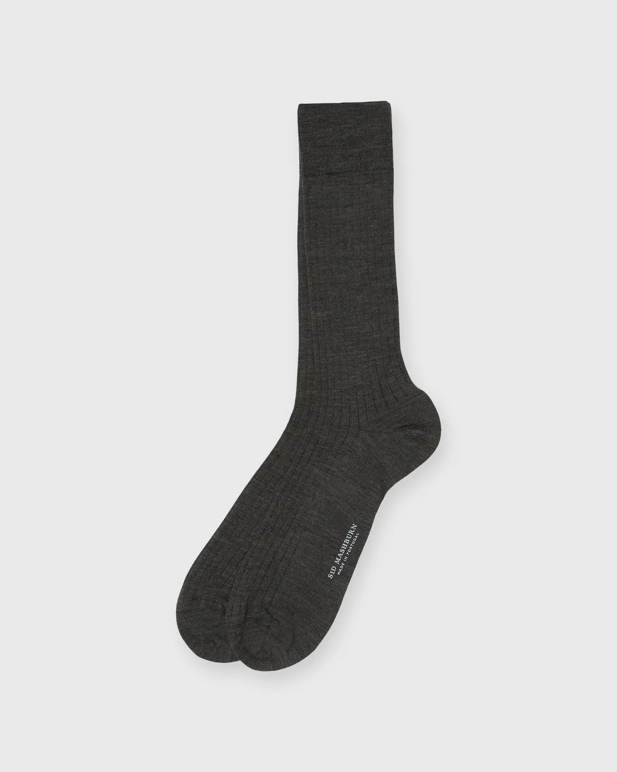 Trouser Dress Socks In Heather Grey Extra Fine Merino 1