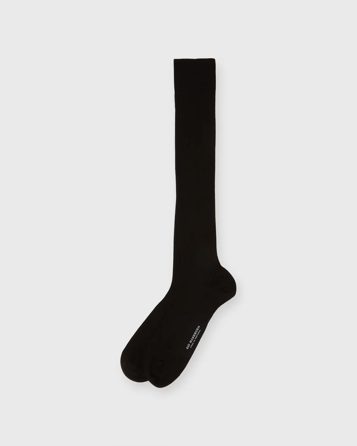 Over-The-Calf Dress Socks In Black Extra Fine Merino 1