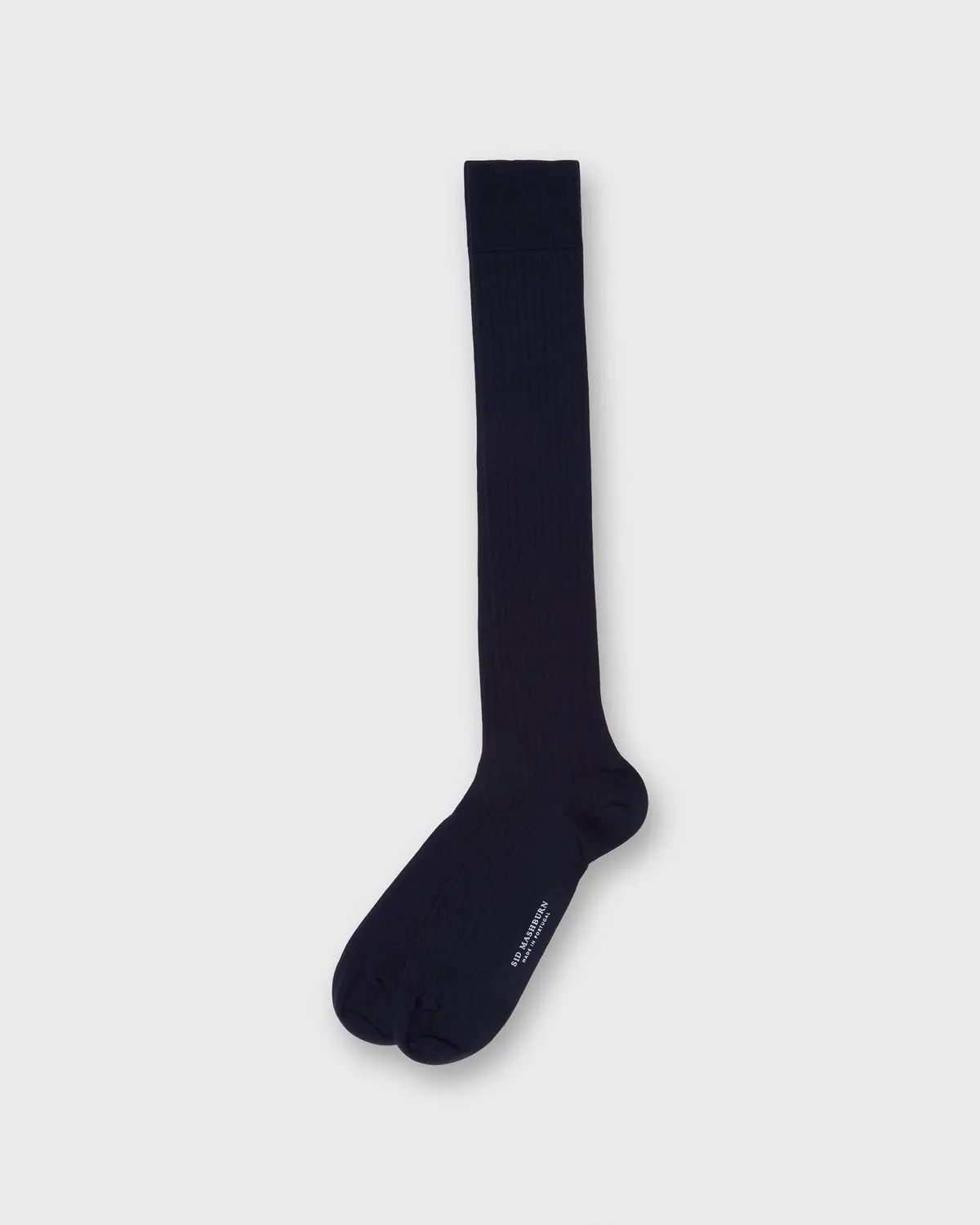 Over-The-Calf Dress Socks In Navy Extra Fine Merino 1