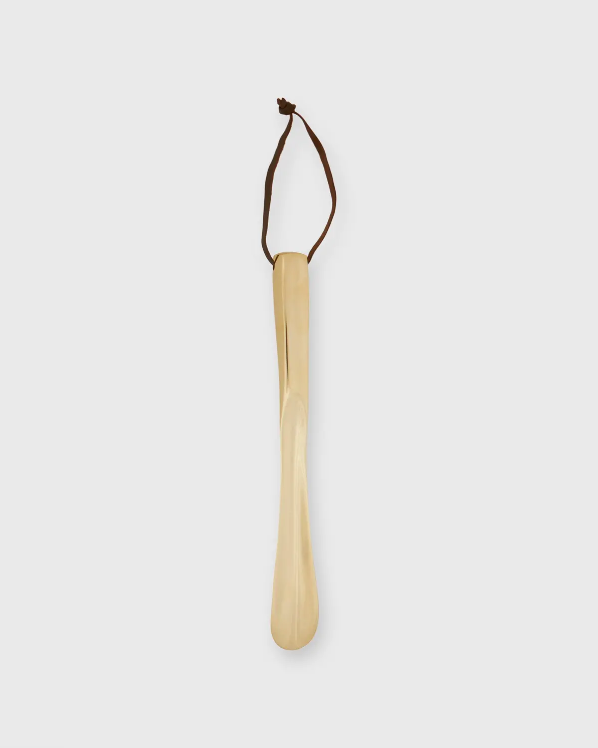 Medium Square-Grip Shoe Horn In Brass 1