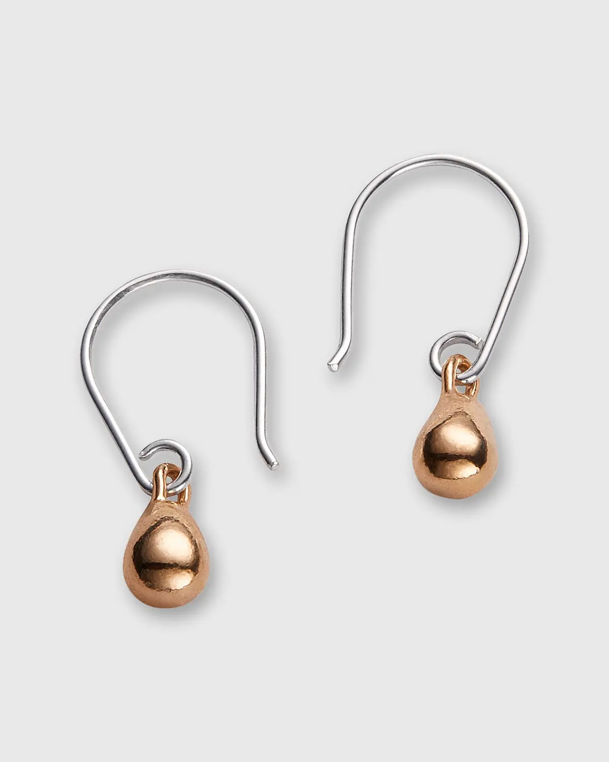 Tiny Drop Earrings In Gold-Plated Brass/Sterling Silver 1