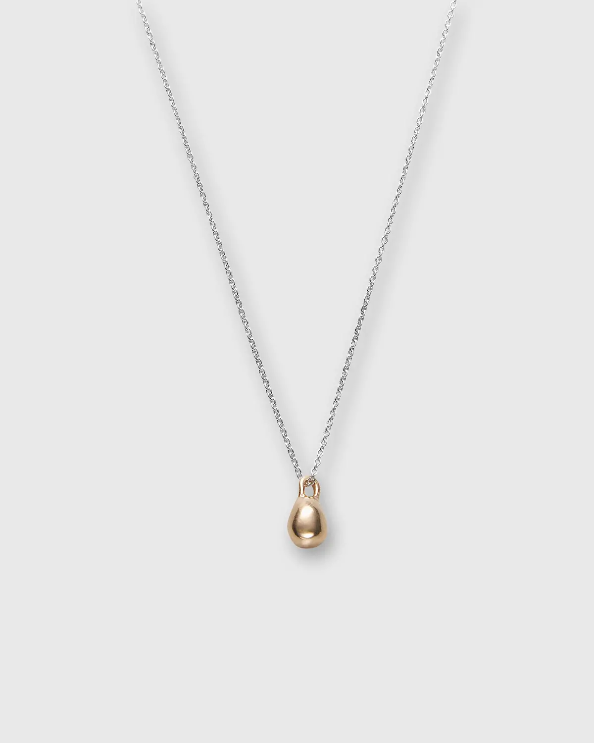 Tiny Drop Pendant Necklace In Gold-Plated Brass/Sterling Silver 1