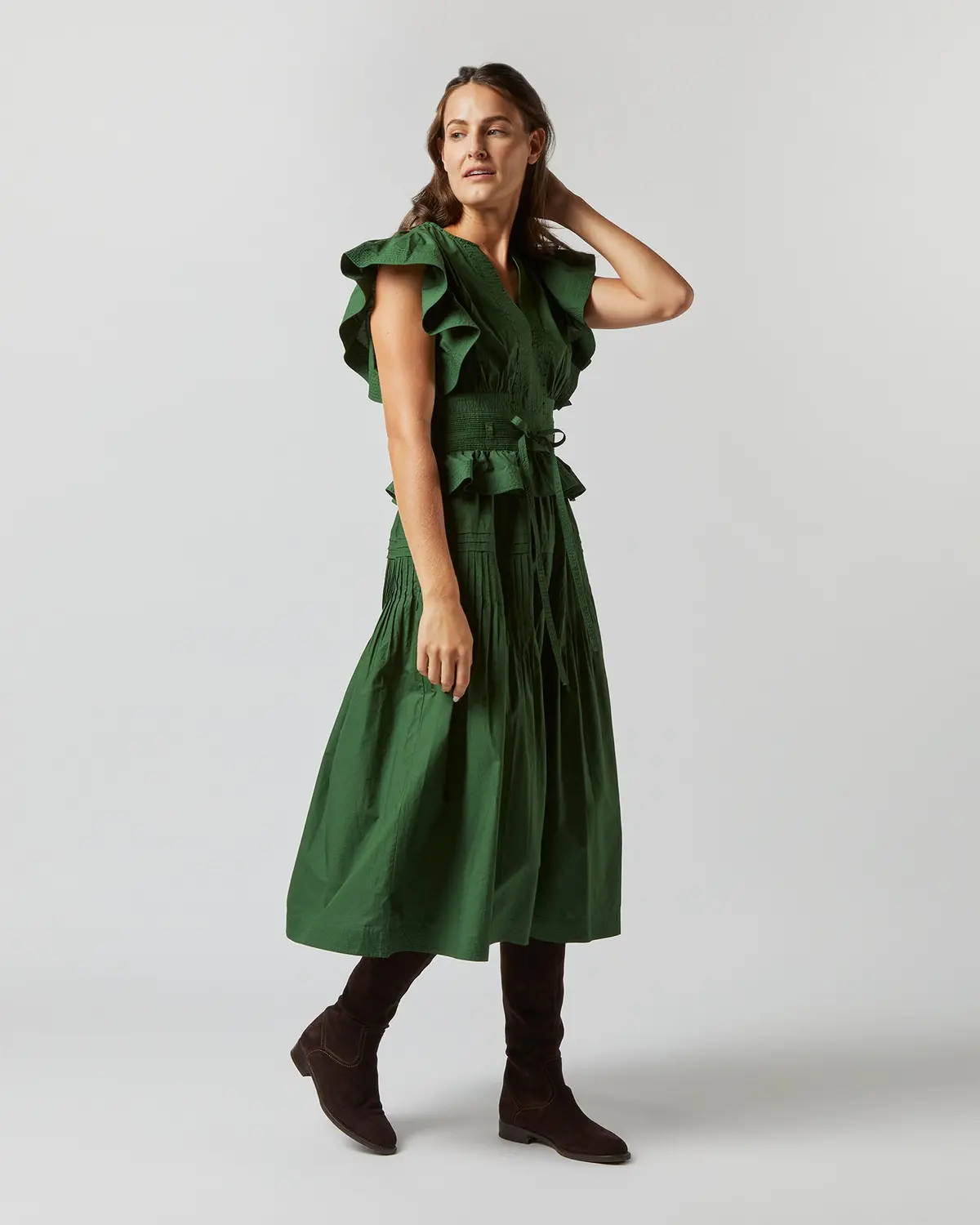 Florence Dress In Juniper 4