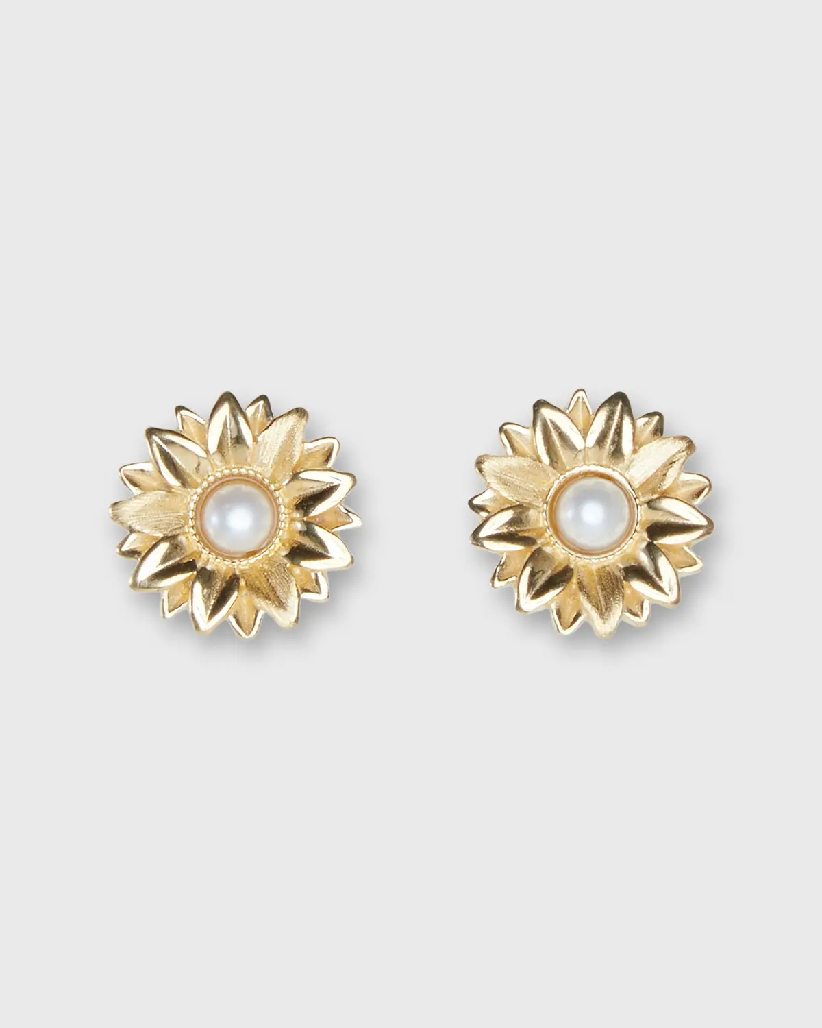 Limoncello Micro Earrings In Gold/Pearl 2