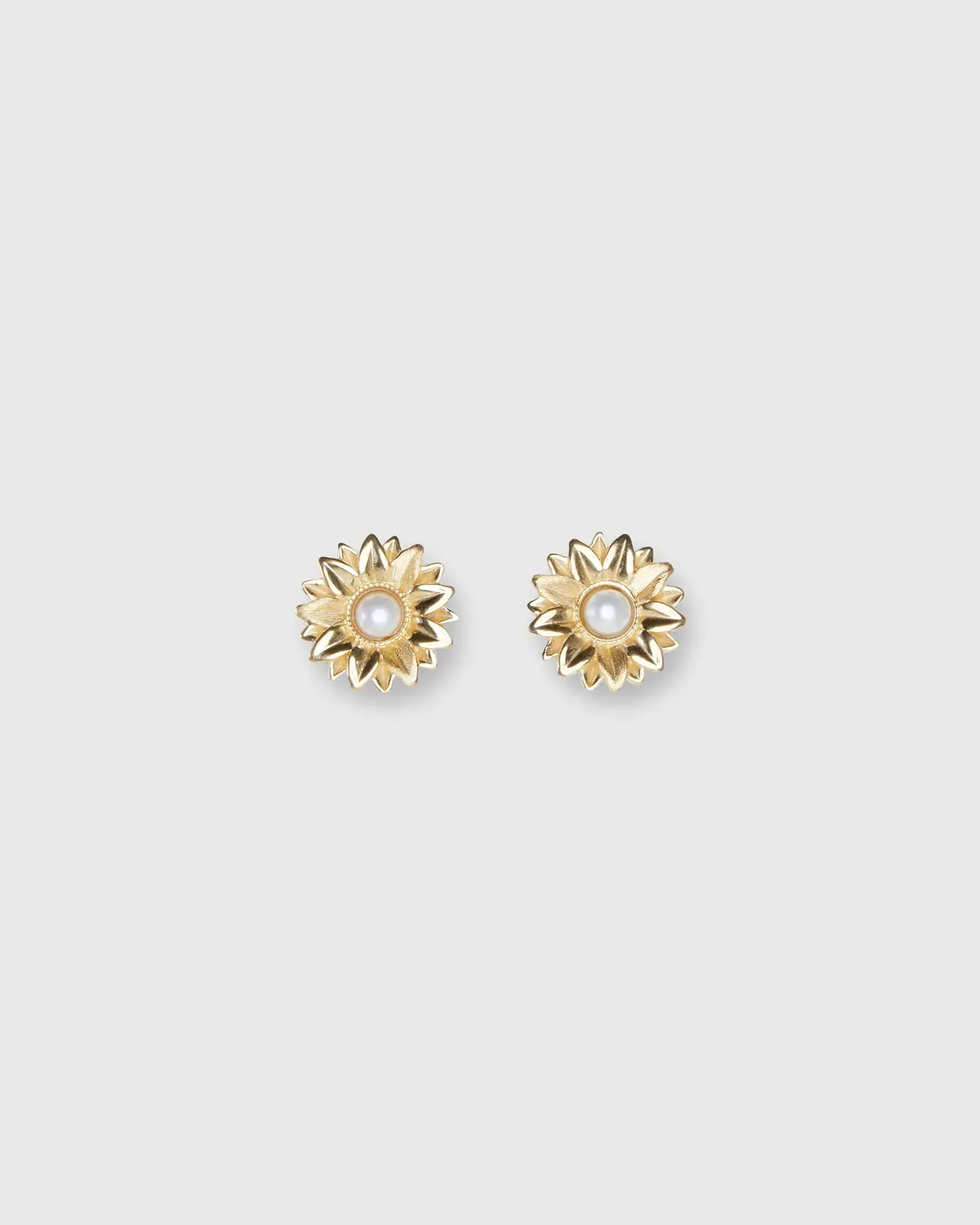 Limoncello Micro Earrings In Gold/Pearl 1