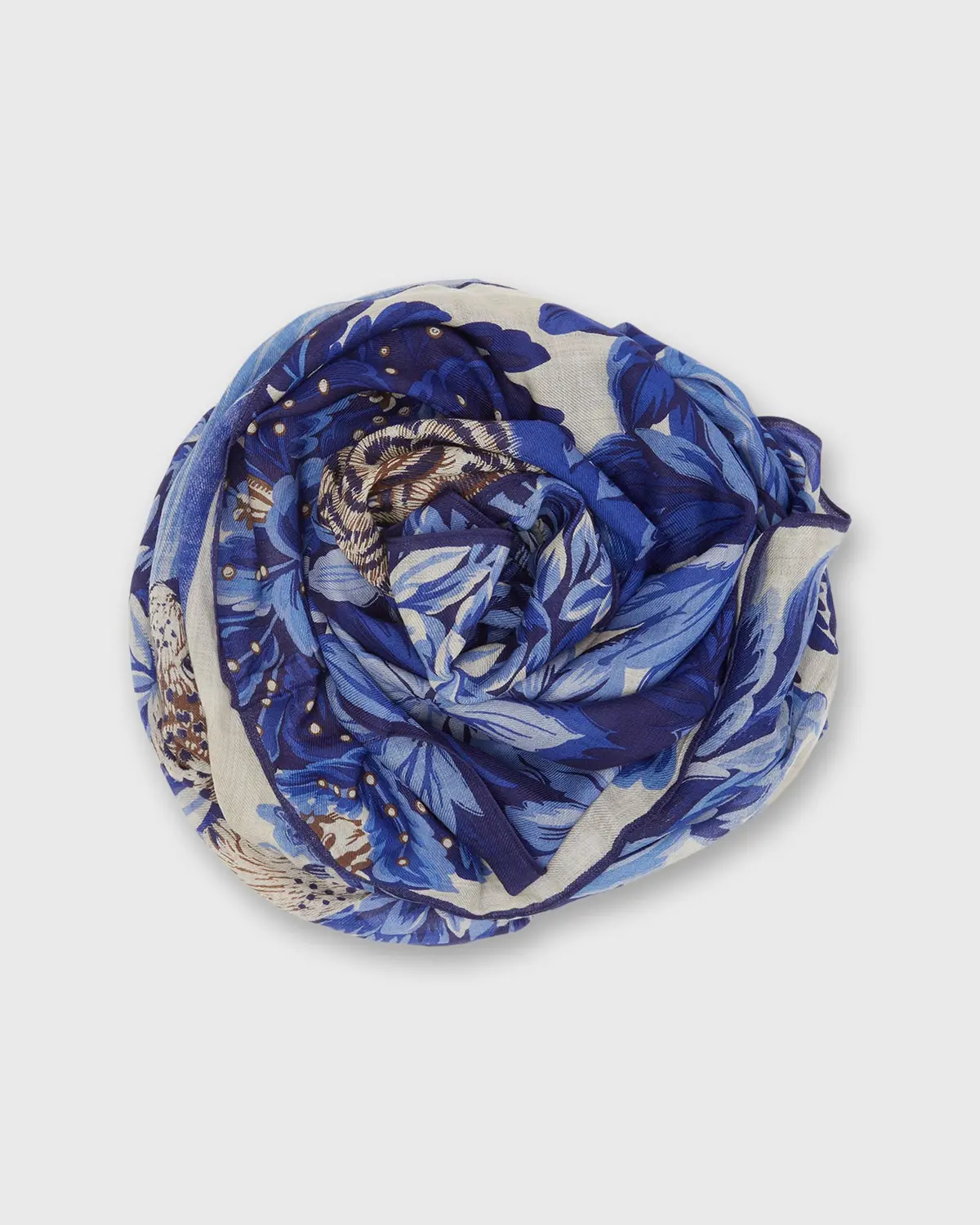 Chatou Winter Scarf In Blue 1
