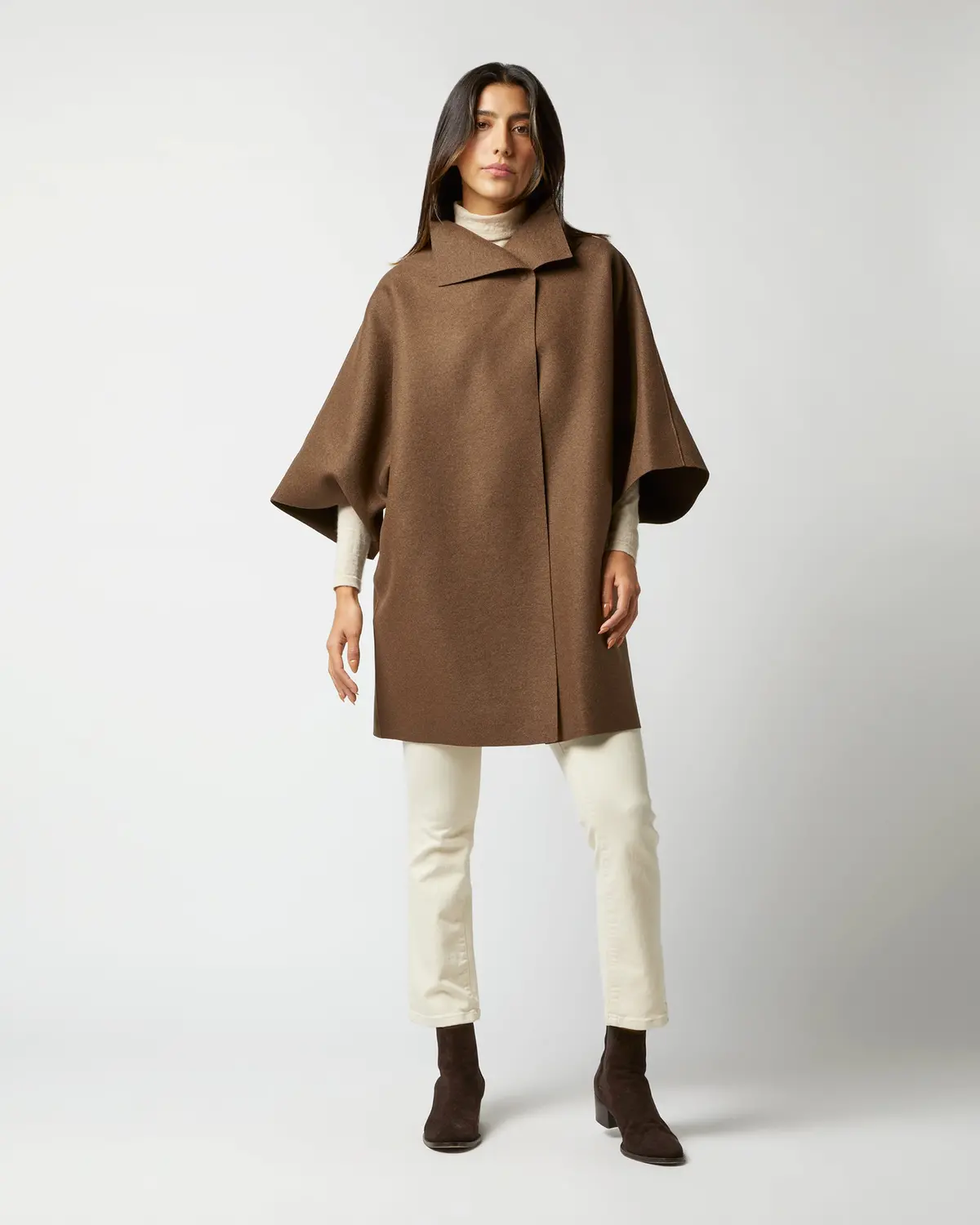 Kimono Coat In Teddy Brown 3