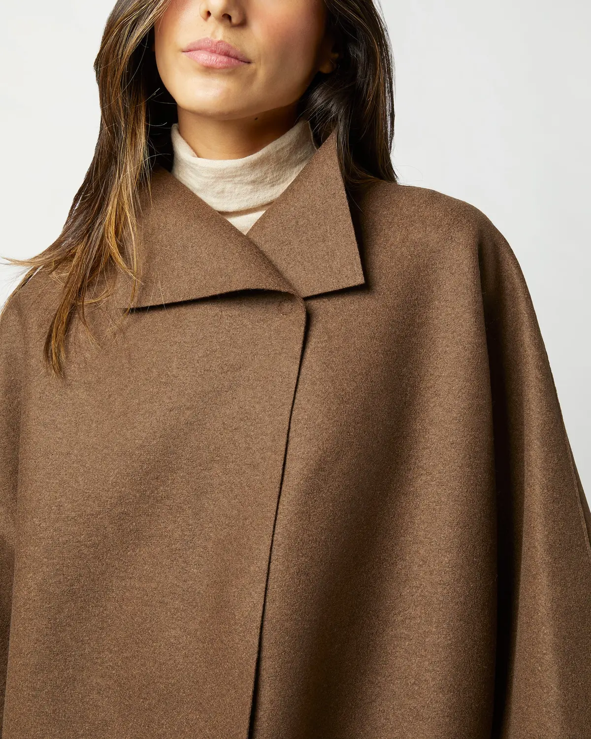 Kimono Coat In Teddy Brown 2
